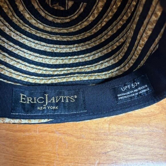 Eric Javits Squishee Womens Newsboy Cap Stripe UPF 50+ Packable Beach Bohemian - Picture 6 of 9